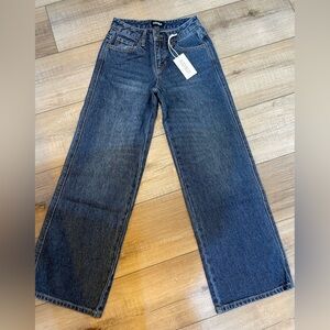 Katie J NYC Dark Blue Straight Kids Jeans